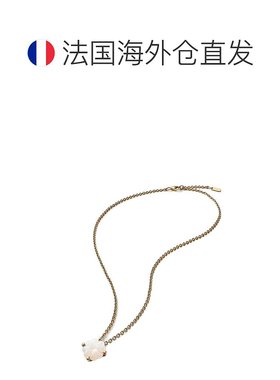 欧洲直邮BACCARAT/巴卡拉TRÈFLE四叶草系列白色水晶镀金链条