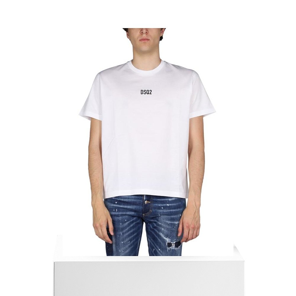 韩国直邮DSQUARED222FW短袖T恤男S74GD0997 S23009100WHITE - 图3