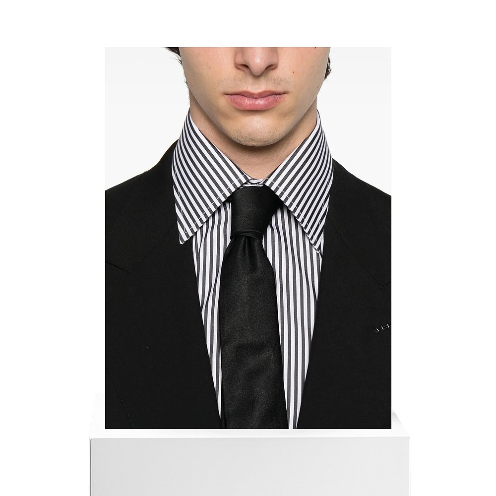 1h可退 香港直邮Tom Ford 汤姆·福特 男士 修身条纹衬衫 HSBC01C - 图3