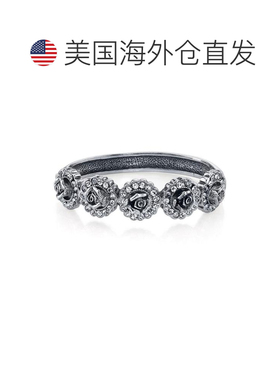 【美国直邮】2028（饰品）银色水晶花手链