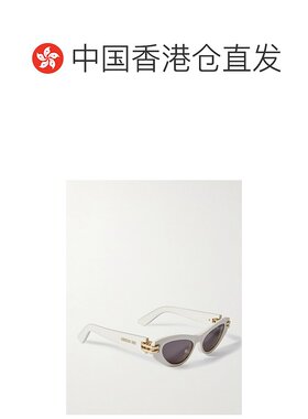 1h可退 香港直邮DIOR 迪奥 女士 C B1U 猫眼醋纤镀金太阳眼镜 CD4