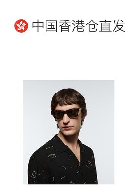 1h可退 香港直邮Saint Laurent 圣罗兰 男士 矩形醋纤太阳眼镜 00