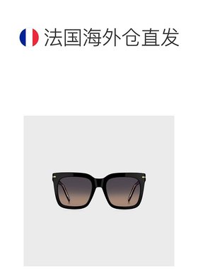 欧洲直邮HUGO BOSS雨果BOSS BLACK 带金色金属饰边黑色醋酸纤