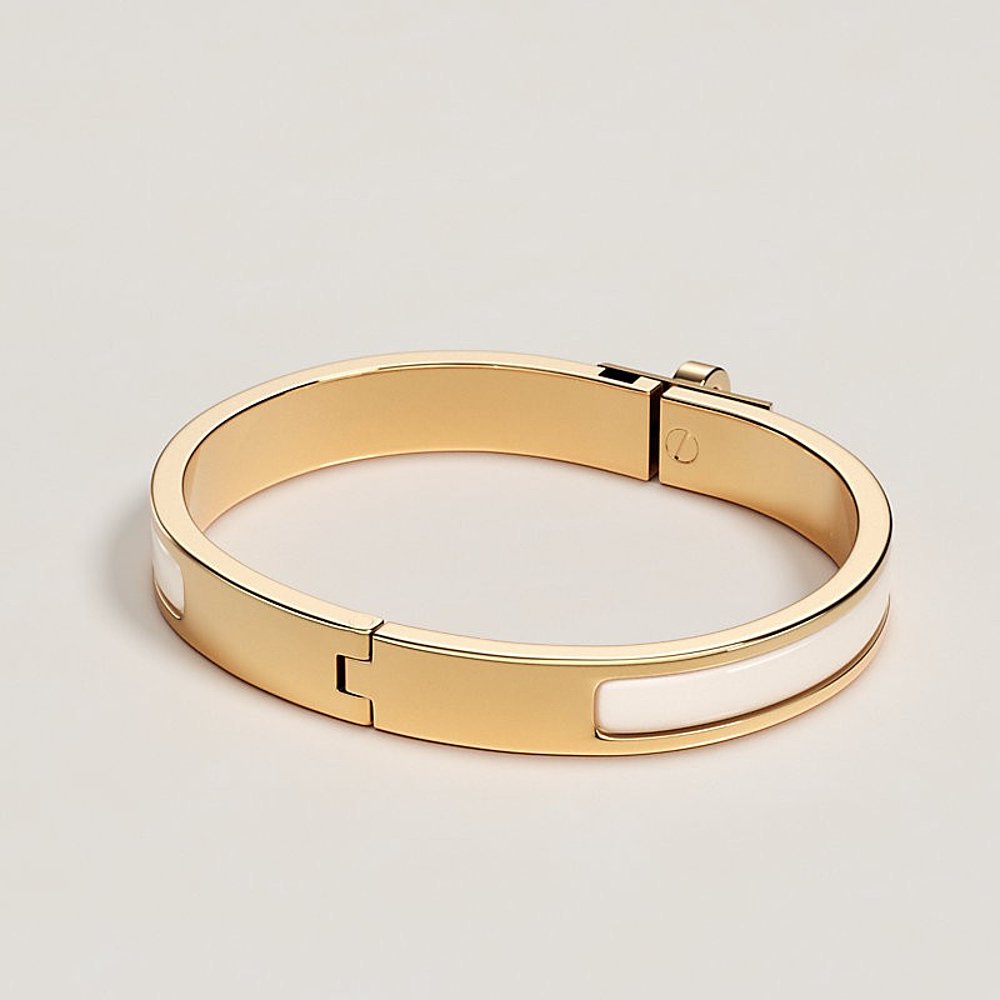 1h可退 欧洲直邮Hermes/爱马仕 女士奶油色珐琅Kelly Mini Click - 图2