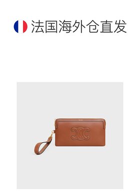 欧洲直邮CELINE/赛琳 带 CUIR TRIOMPHE 光滑小牛皮长款手拿包