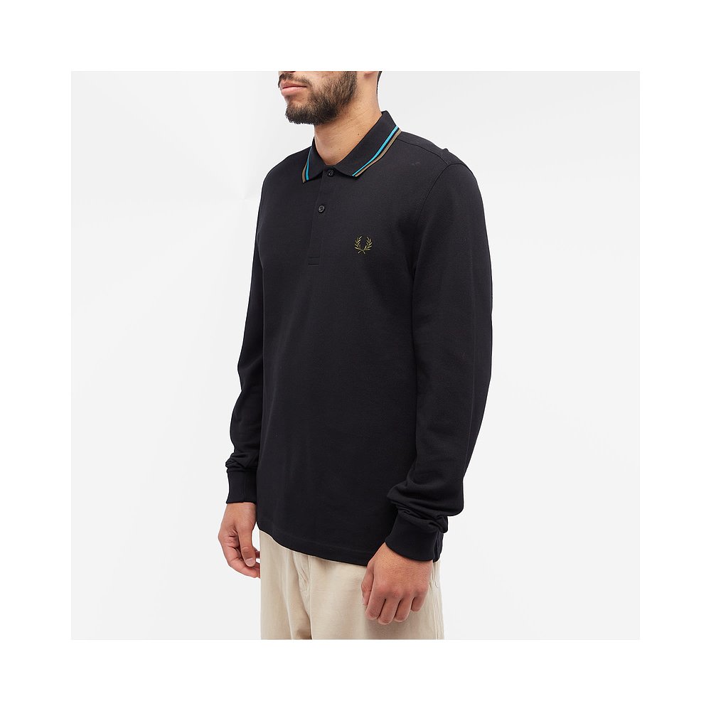 香港直邮Fred Perry 徽标长袖 POLO 衫 M3636刺绣