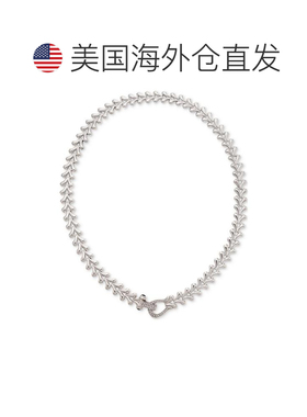 1h可退 【美国直邮】Macy's|纯银钻石马蹄心形链 18 英寸项链（1/