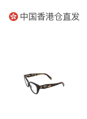 1h可退 香港直邮Prada 普拉达 女士 黑色徽标平光镜 19WVVISTA1