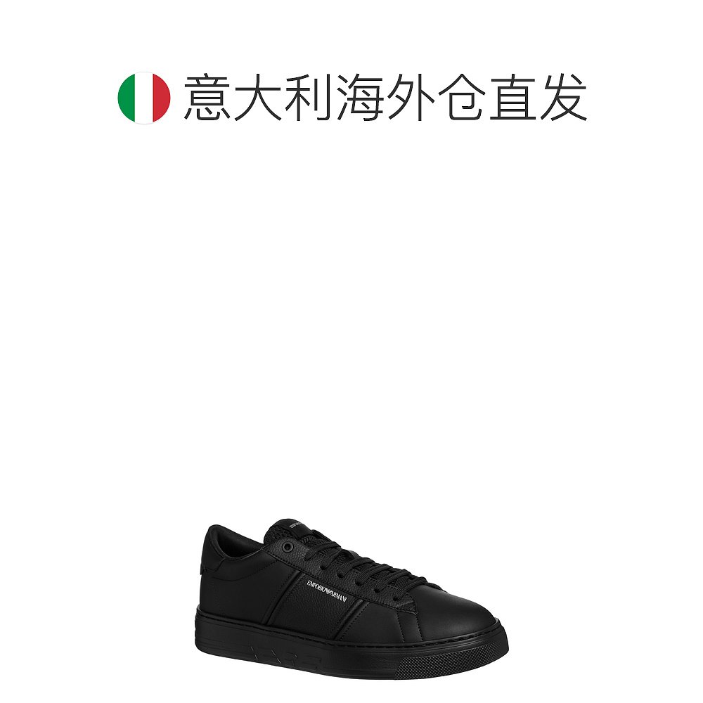 欧洲直邮EMPORIO ARMANI 男士 时尚休闲鞋阿玛尼男鞋运动鞋牛皮