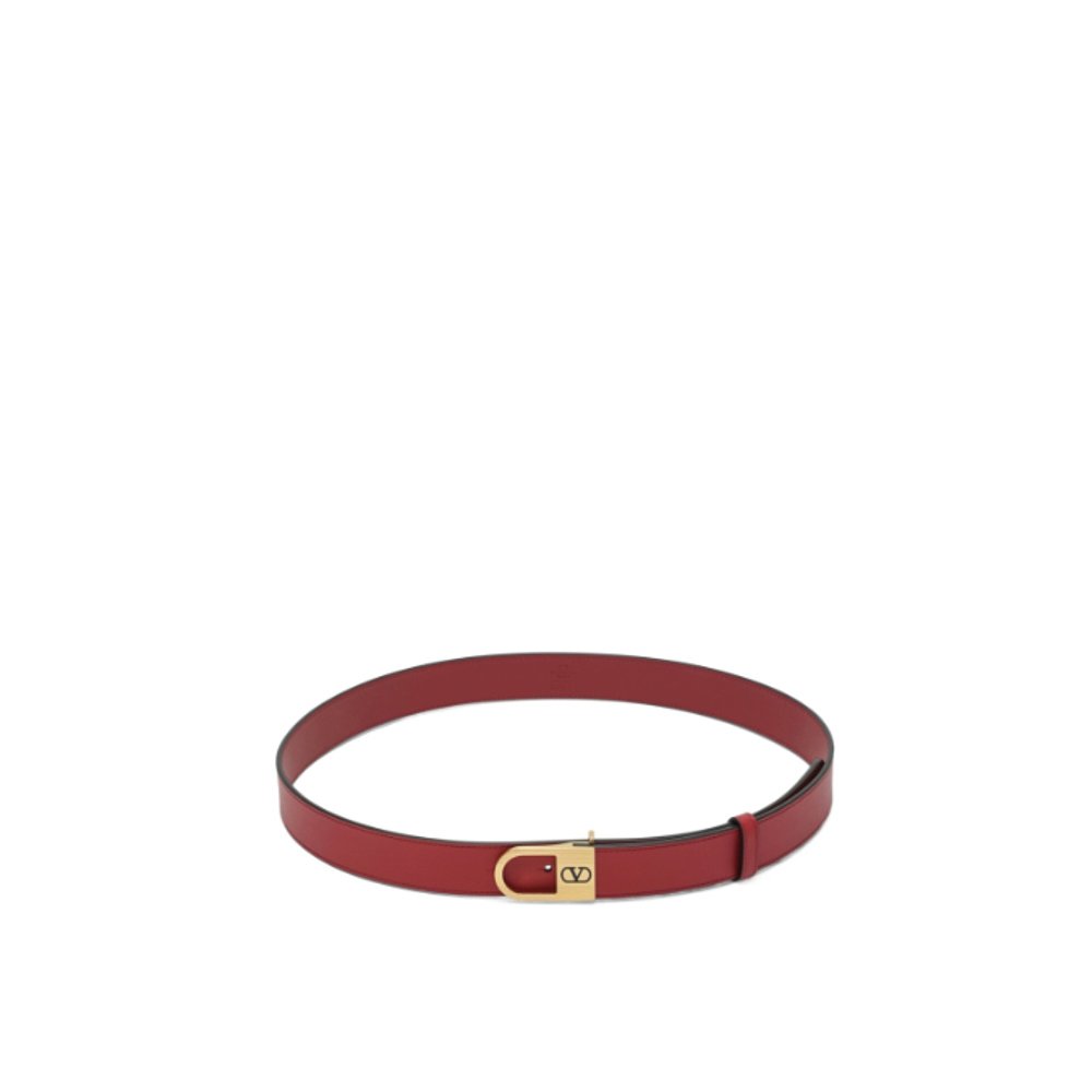 香港直邮valentino 华伦天奴 女士 Volgo 标志红色皮带 7W0T0ST8J - 图2