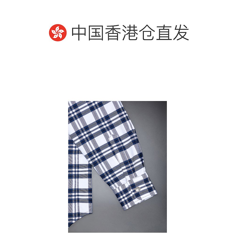 香港直邮Thom Browne 翻领长袖衬衫 KJO012AF0356 - 图1