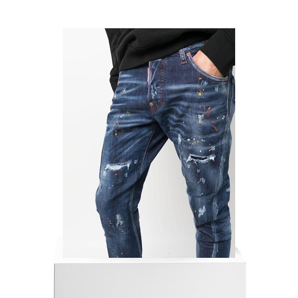 韩国直邮DSQUARED222FW直筒裤男S71LB1112S30789470JEANS - 图3