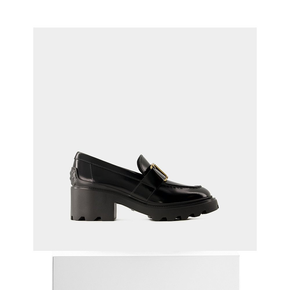 欧洲直邮TOD'SGomma Carro Loafers - Tod's - Leather - Black - 图3