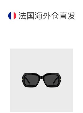 欧洲直邮HUGO BOSS雨果BOSS BLACK 带金色铰链黑色醋酸纤维太