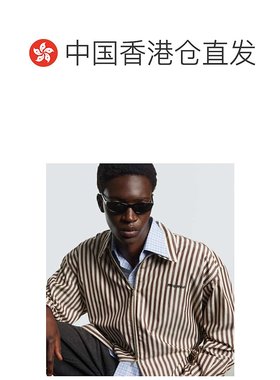 1h可退 香港直邮Miu Miu 缪缪 男士 椭圆形太阳眼镜 black黑色 舒