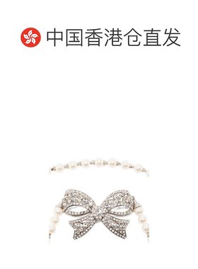香港直邮ALESSANDRA RICH 亚历山德拉.瑞秋 女士 珍珠蝴蝶结项链