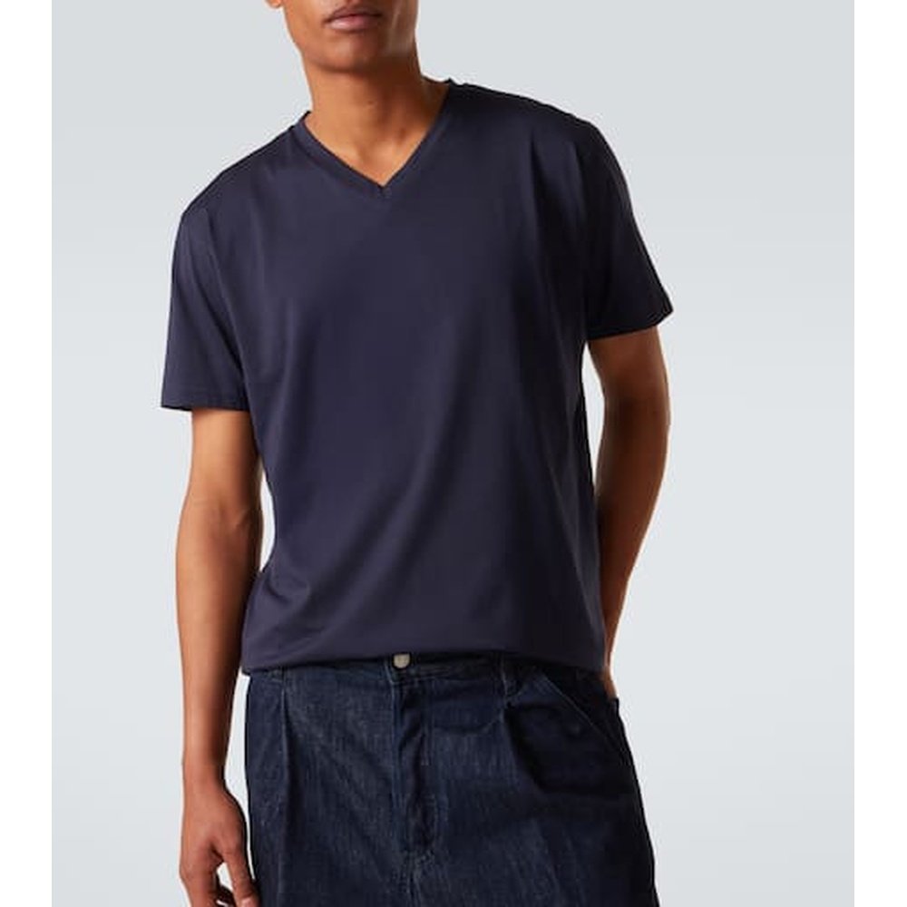 1h可退 香港直邮Sunspel 男士 Riviera 棉质针织T恤 blue蓝色 舒,淘宝优惠券,粉丝福利购,淘宝优惠卷