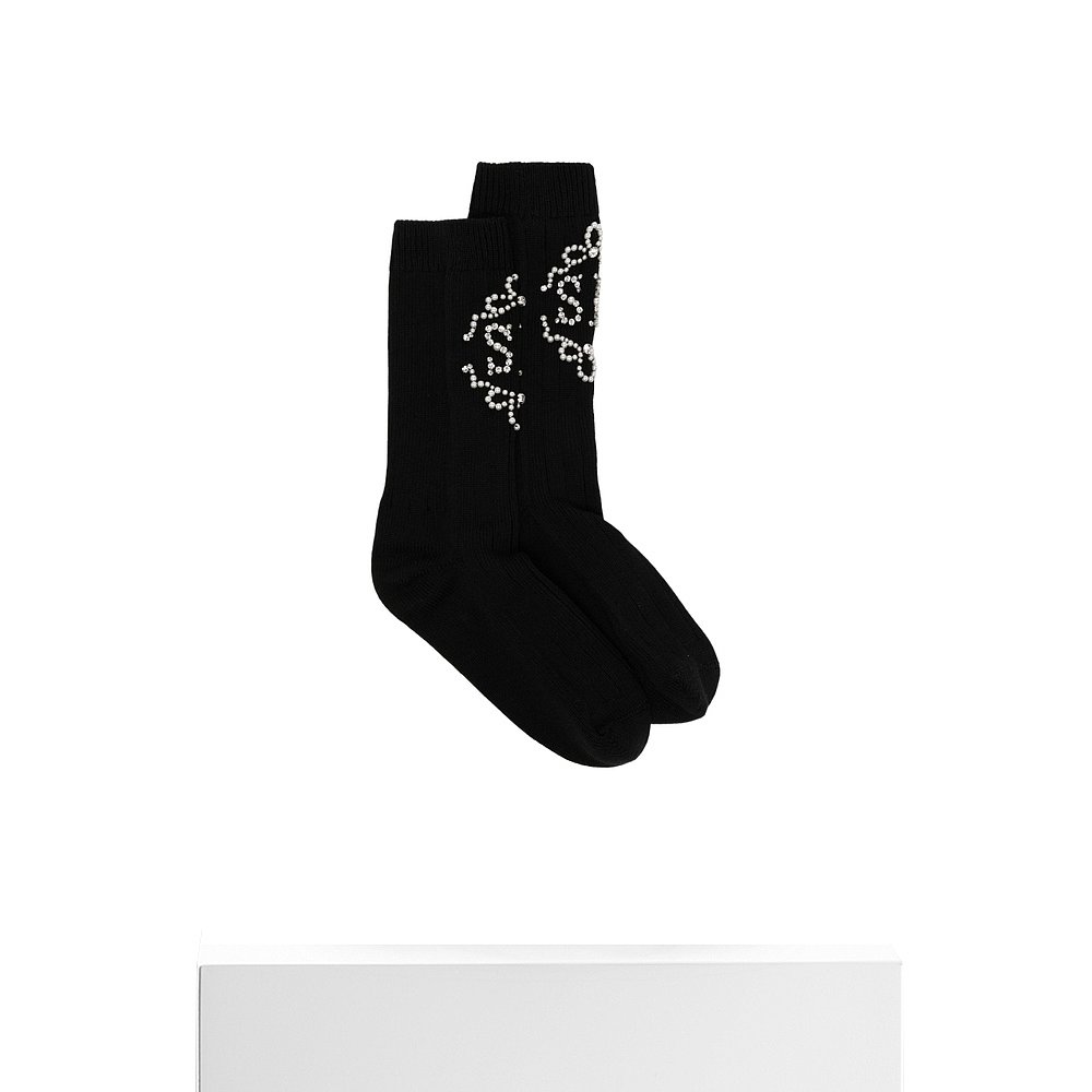 香港直邮Simone Rocha 缀饰针织袜 SOCK43ATB0634 - 图3