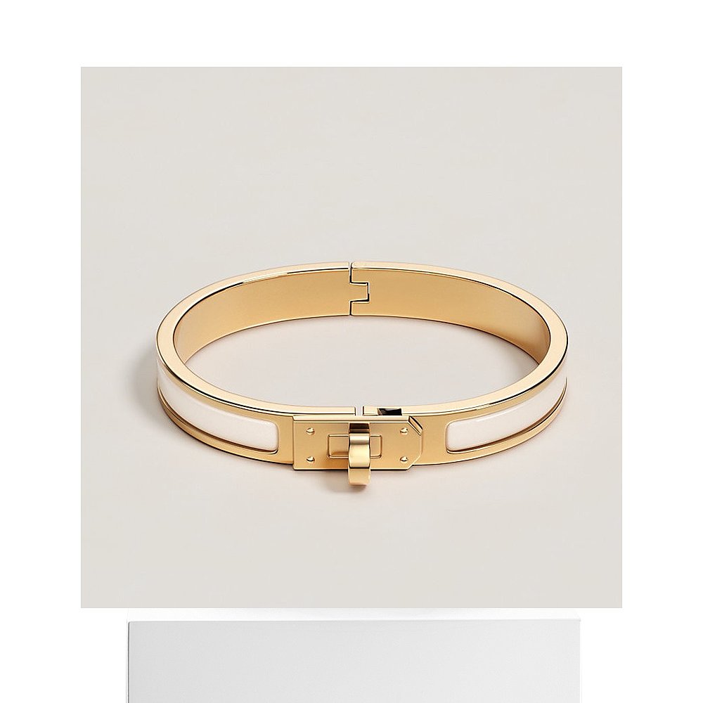 1h可退 欧洲直邮Hermes/爱马仕 女士奶油色珐琅Kelly Mini Click - 图3