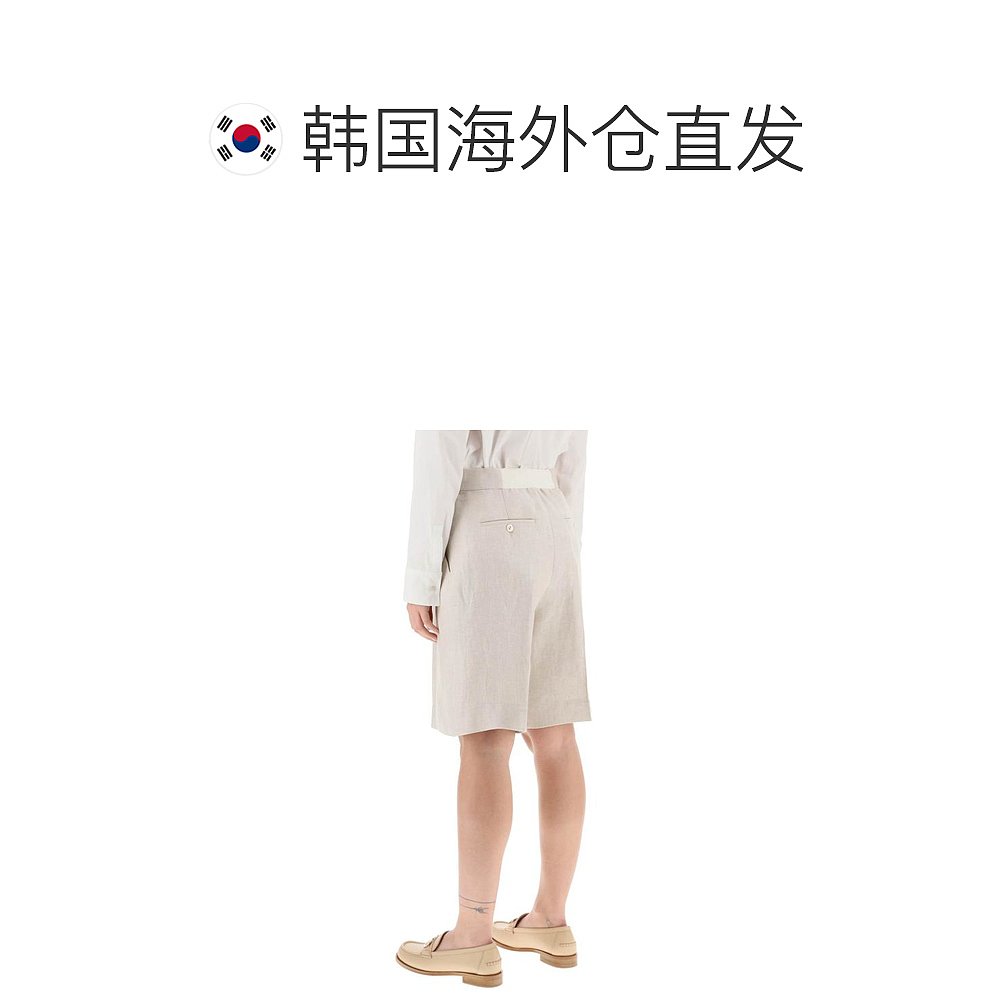 韩国直邮AGNONA23SS直筒裤女T80502YU3014BEIGE - 图1