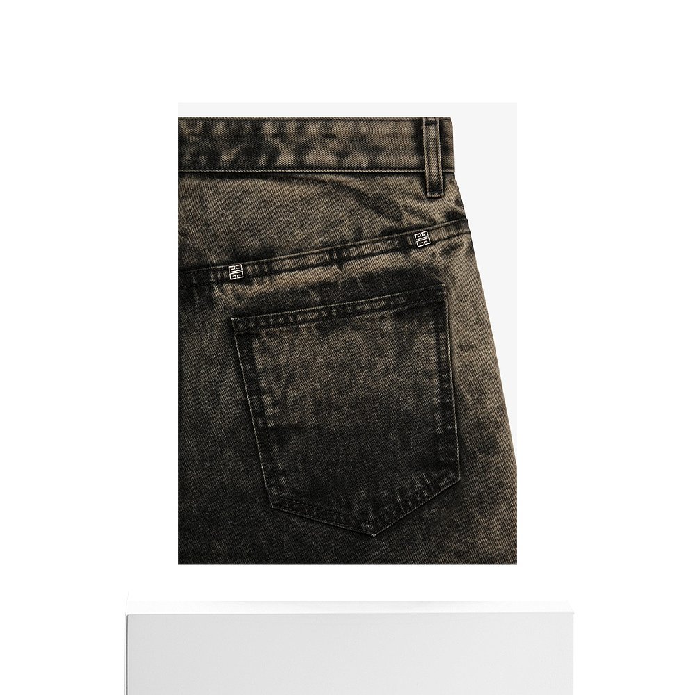 香港直邮Givenchy 直筒牛仔裤 BM50UY5Y46 - 图3