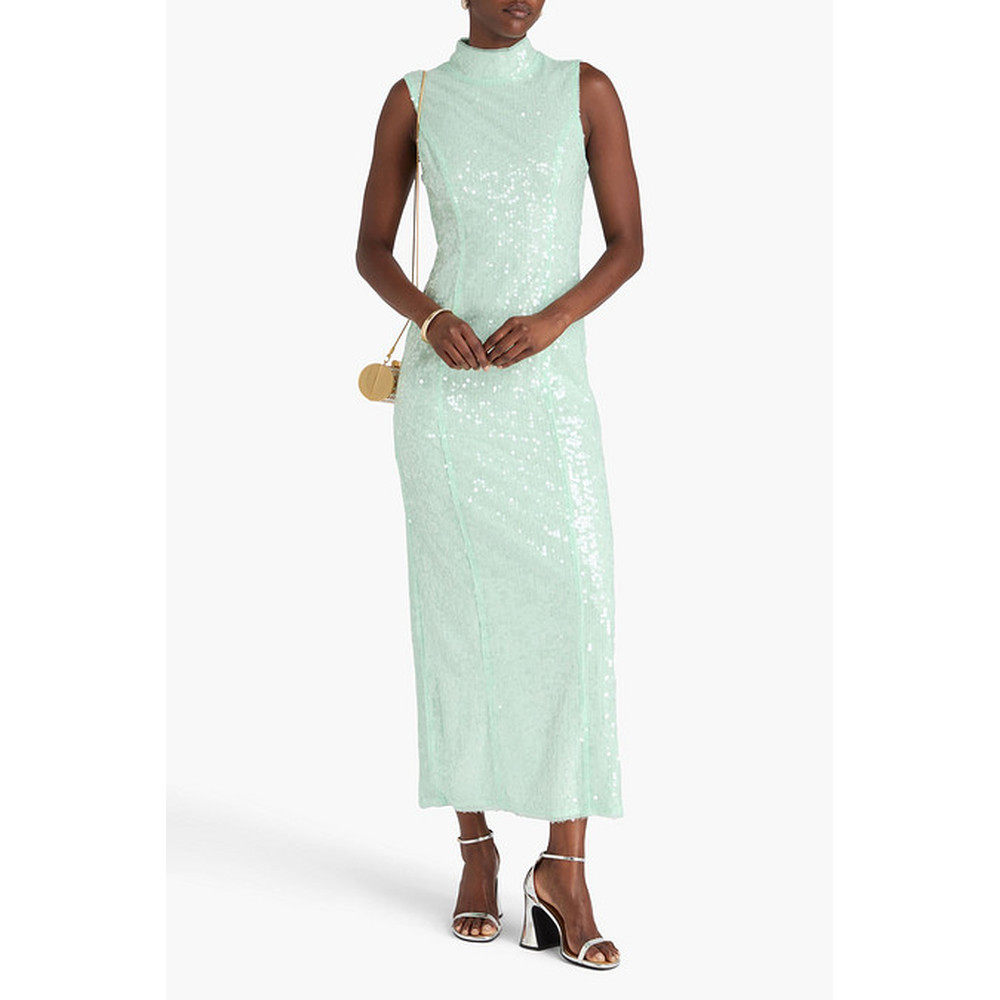 1h可退 香港直邮ROTATE BIRGER CHRISTENSEN 女士 珠片薄纱长款连,淘宝优惠券,粉丝福利购,淘宝优惠卷