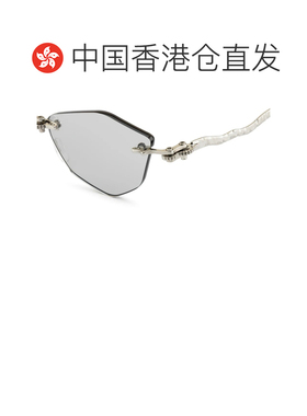 香港直邮KUBORAUM 男士眼镜 MASKEH48SI AW2025 白色 无框太阳镜