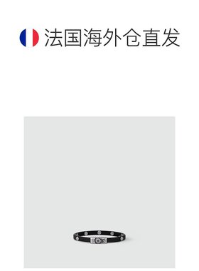 1h可退 欧洲直邮LV/路易威登 男士黑色金属/皮革手链新款