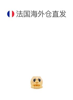 欧洲直邮Loewe罗意威金属小虾骰子金色精巧时尚珐琅饰面精致