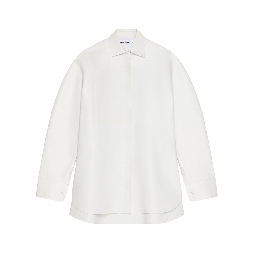 香港直邮Givenchy 长袖皮革衬衫 BW61FM6Y41外套 - 图2
