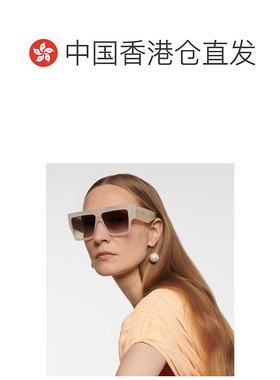 1h可退 香港直邮Celine 思琳 女士 方形超大款太阳眼镜 white白色