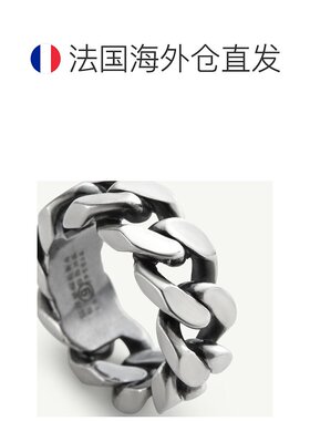欧洲直邮Maison Margiela MM6 男女通用银色黄铜戒指新款