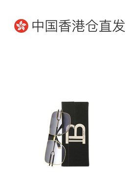 香港直邮Balmain 灰色渐变镜片徽标太阳镜 BPS103A60