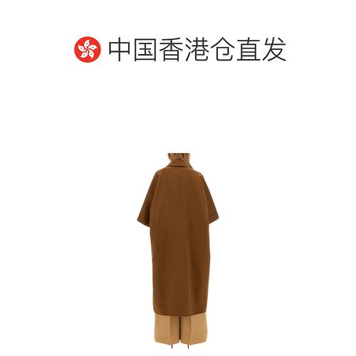香港直邮MaxMara 麦斯玛拉 女士 DRAP 驼色披肩大衣 251101105160 - 图1