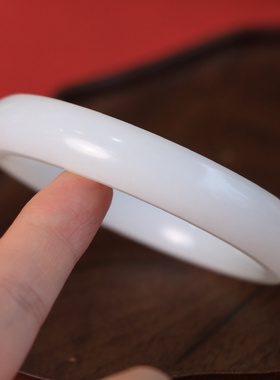 纯天然新疆羊脂玉手镯