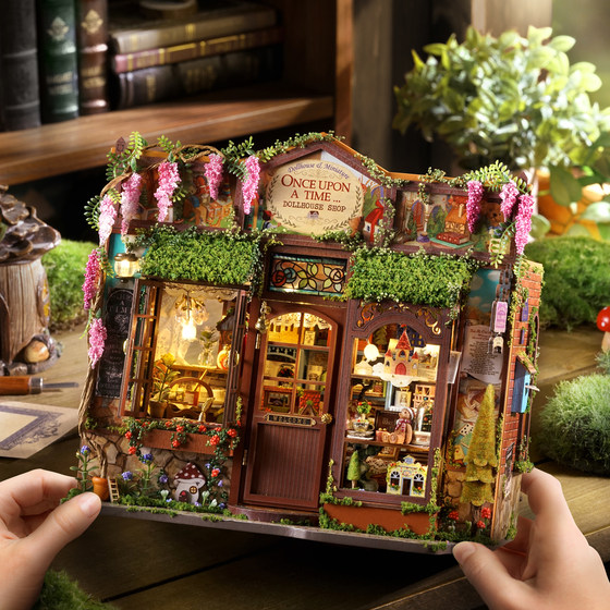Diy house smart fairy tale kingdom rare house hand-assembled house art model mini building block villa