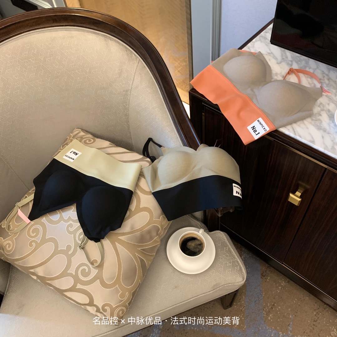 名品控中脉优品法式时尚运动内衣美背速干青年女性休闲文胸罩跑步-图2