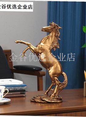 马到成功2026站立p马年摆件生肖马雕塑办公室咖啡厅餐厅酒柜装饰\