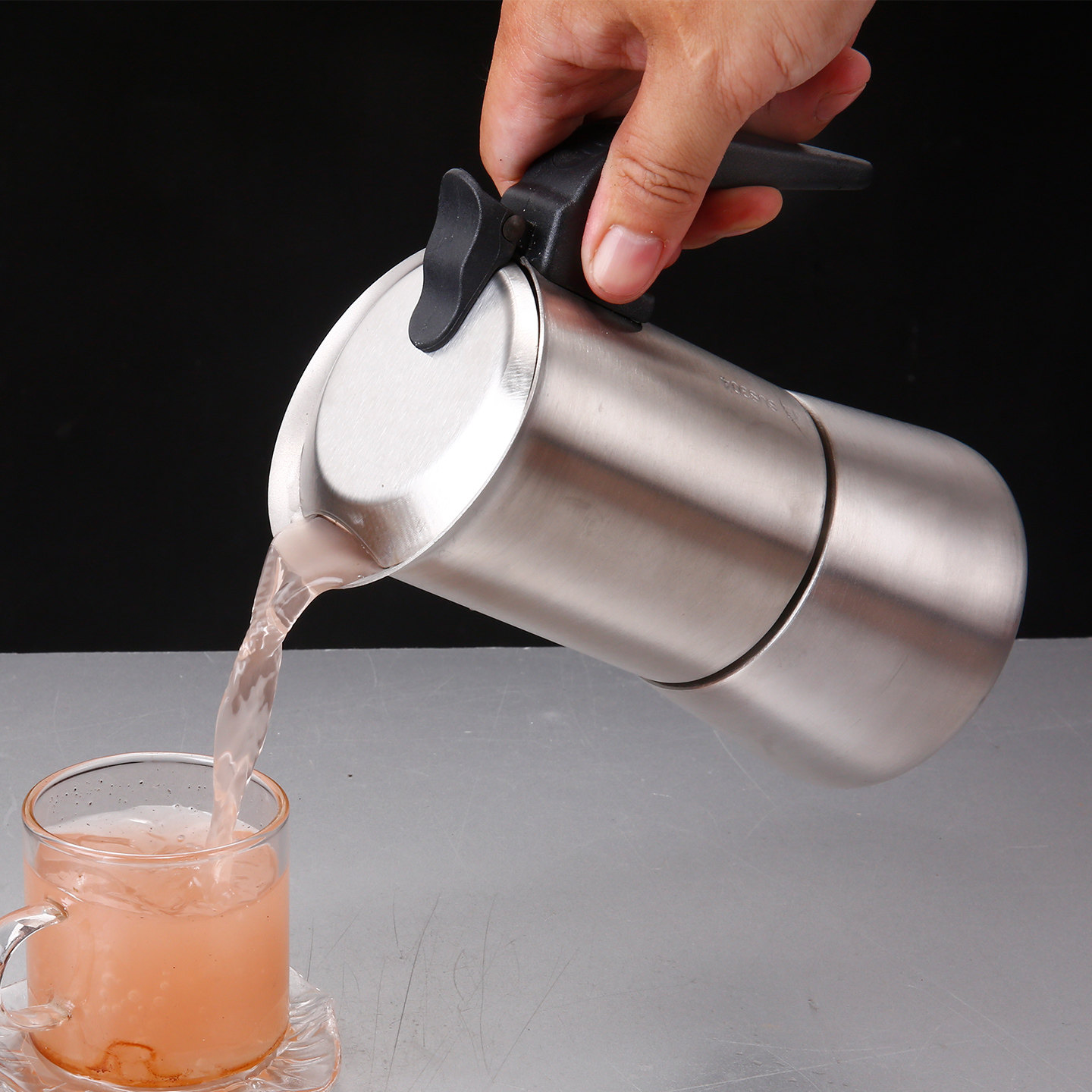 双阀摩卡壶304不锈钢咖啡壶家用意式萃取浓缩美式煮咖啡器具,淘宝优惠券,粉丝福利购,淘宝优惠卷