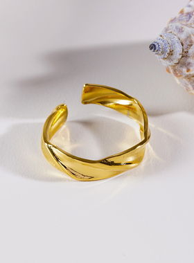 莫比乌斯环小众戒指18K简约男女