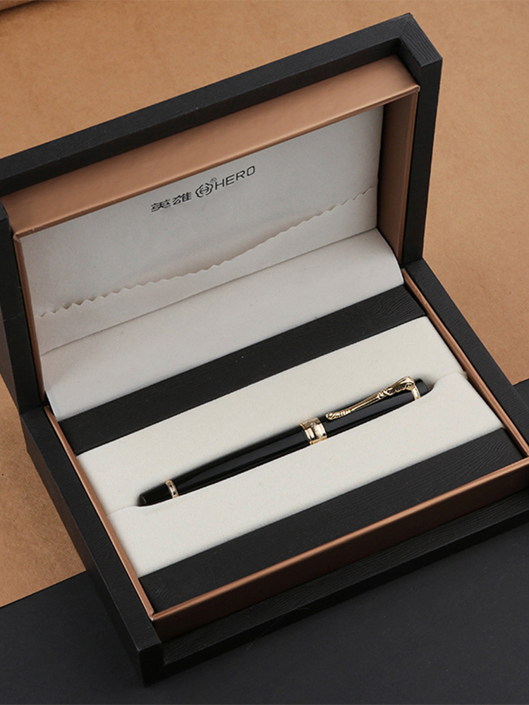 HERO/英雄钢笔H632 男士商务办公男生练字写字签字笔宝珠笔墨水笔书法绘画男款礼盒套装送礼钢笔定制可刻字