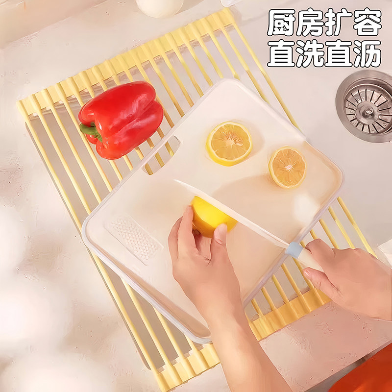 三角水槽收纳沥水架厨房水池置物架碗碟碗盘架沥水卷帘折叠沥水篮,淘宝优惠券,粉丝福利购,淘宝优惠卷