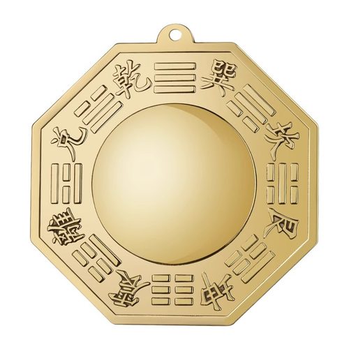 八卦镜怎么挂太极镜窗户凸镜平面阴阳镜门口大门阳台纯铜摆件挂件 - 图3