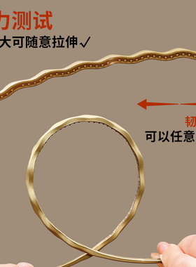 女士短发束发箍隐形波浪防滑头箍