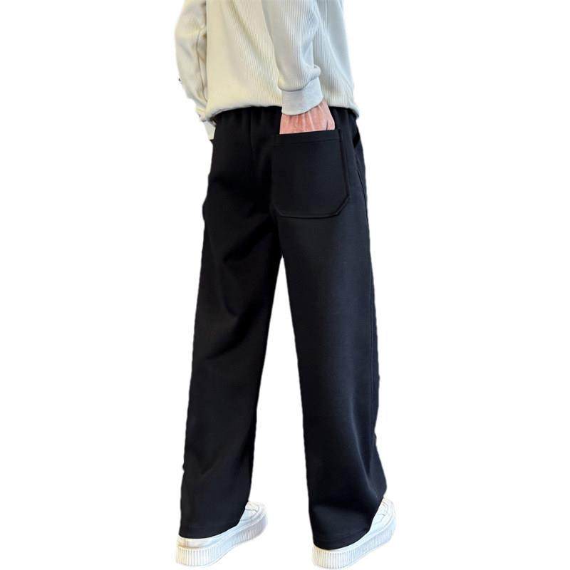 潮牌直筒运动厚棉裤男士秋冬季2026新款高级感加绒加厚潮流休闲裤,淘宝优惠券,粉丝福利购,淘宝优惠卷