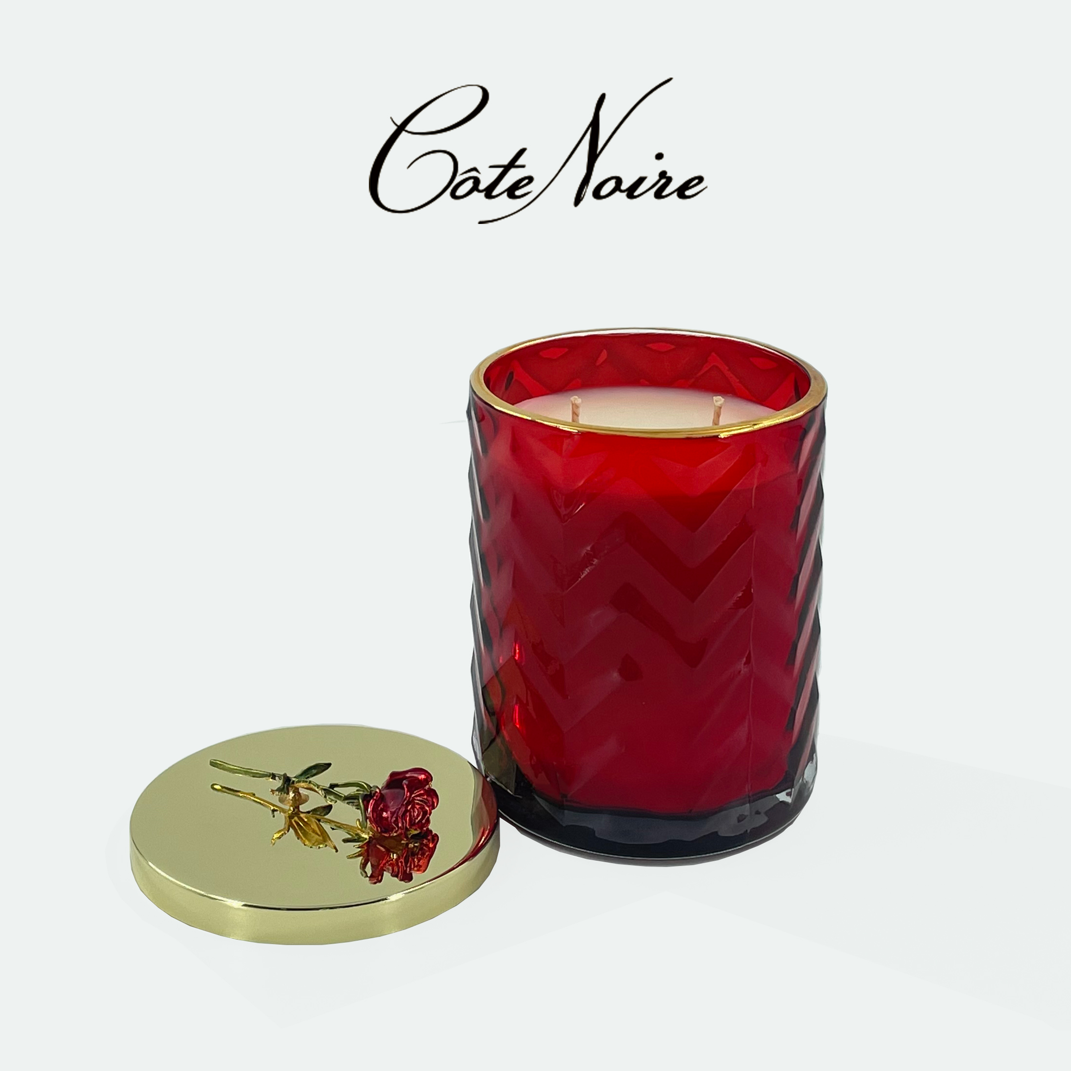 法国COTE NOIRE香薰蜡烛波纹杯600g高端小众家居香氛生日礼物摆件 - 图2