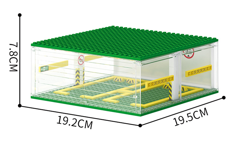 积木停车场车库兰博基尼赛车森宝积木玩具益智拼装儿童玩具男礼物-图2