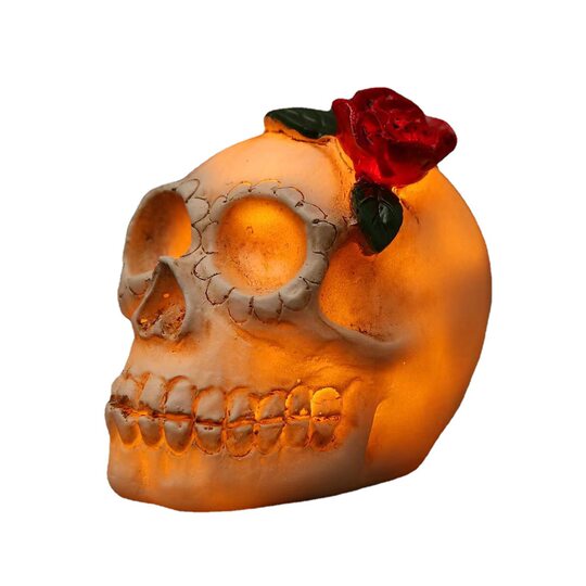 Halloween skull head resin bar led light