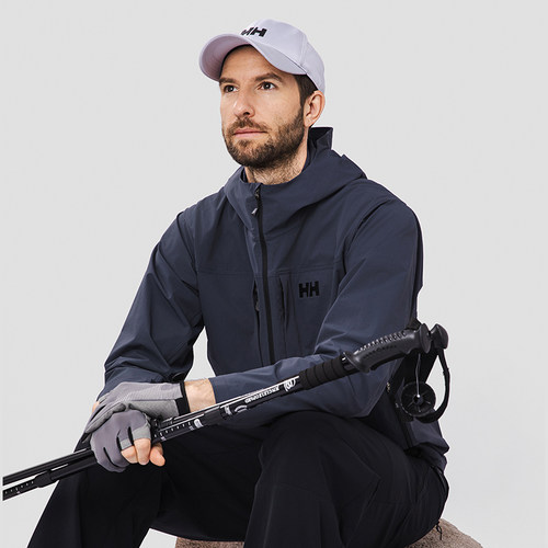 HELLY HANSEN/HH 25男户外软壳休闲防泼水轻薄无束缚帽夹克外套 - 图2