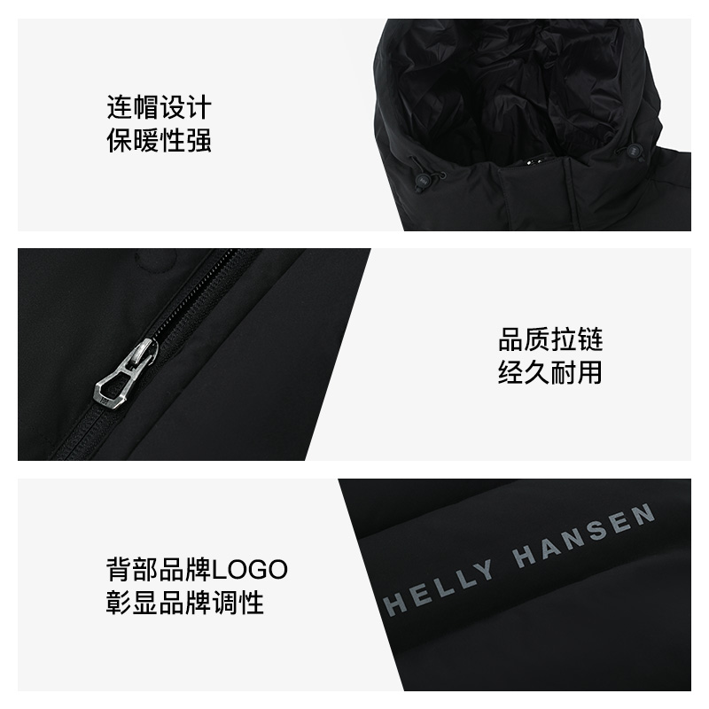 HELLY HANSEN/HH男女秋冬保暖轻便长羽绒服-图3